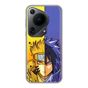 Купить Чехлы на телефон с принтом Anime для Huawei Pura 70 Ultra (Naruto Vs Sasuke)