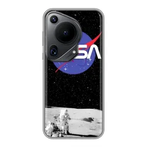 Силиконовый бампер с принтом "Наса" на Huawei Pura 70 Ultra