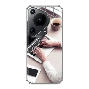 Силиконовый бампер (Работники) на Huawei Pura 70 Ultra (Офисный работник)