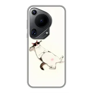 Чехол на тематику: Коты для Huawei Pura 70 Ultra (Отдых)