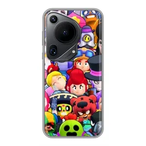 Силиконовый Чехол на Huawei Pura 70 Ultra с картинкой Brawl Stars (Персонажи)
