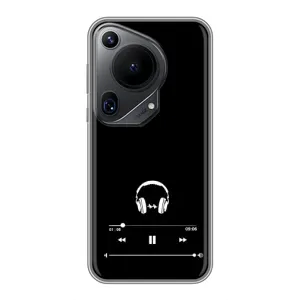 Чохол з картинками на чорному фоні для Huawei Pura 70 Ultra (Плеєр)