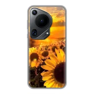 Чехол с Цветами для Huawei Pura 70 Ultra (поле подсолнухов)