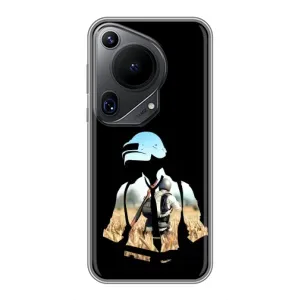 Силиконовый чехол с картинкой "Герой Pubg" на Huawei Pura 70 Ultra (Пубг мен)