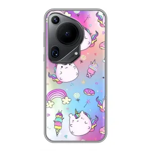 Чехол Unicorn на Huawei Pura 70 Ultra (Радуга и Единорог)