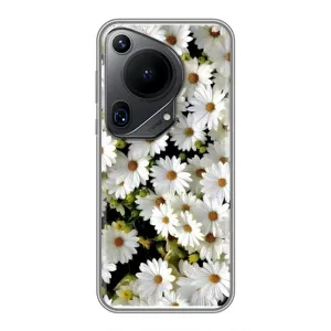 Чехол с ромашками на Huawei Pura 70 Ultra (Рамка в ромашках)