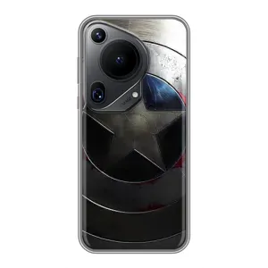 Чехол с Щитом Капитана Америки на Huawei Pura 70 Ultra (Ретро Щит Капитана)