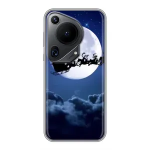 Чехол Санта Клаус для Huawei Pura 70 Ultra (Санта - луна)