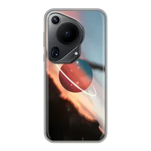 Чехол (ТПУ) с планетами на Huawei Pura 70 Ultra (Сатурн)