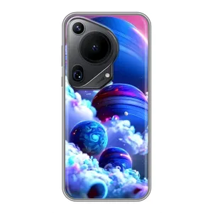 Чехлы КОСМОС для Huawei Pura 70 Ultra (Синие планеты)
