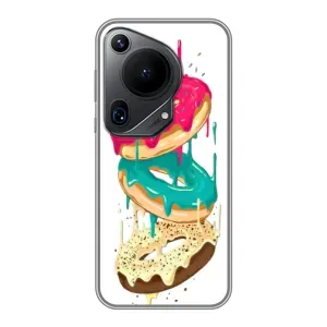 Чехол с изображением вкусной еды для Huawei Pura 70 Ultra (Сочные пончики)