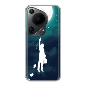 Чехол (ТПУ) с планетами на Huawei Pura 70 Ultra (To The moon)
