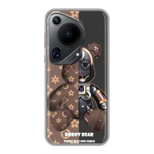 Силиконовый чехол для Huawei Pura 70 Ultra (Медмедь Луи Виттон)