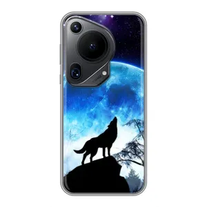 Чехол с Волком на Huawei Pura 70 Ultra (Воет на луну)