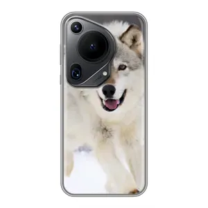 Чехол с Волком на Huawei Pura 70 Ultra (Волк на снегу)