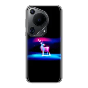 Силиконовый бампер с картинкой животных для Huawei Pura 70 Ultra (Яркий олень)