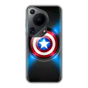 Чехол с Щитом Капитана Америки на Huawei Pura 70 Ultra (Яркий Щит Капитана)