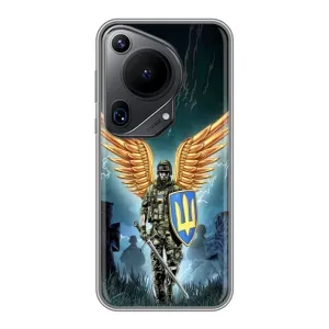 Патриотический Чехол для Huawei Pura 70 Ultra (ЗСУ з крильями)