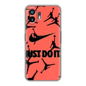 Силіконовый Чохол Nike Air Jordan на HUAWEI Pura 70 (Just Do It)