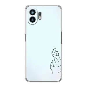 Чехлы (Знак сердечка) на Huawei Pura 70 (Сердце на голубом)