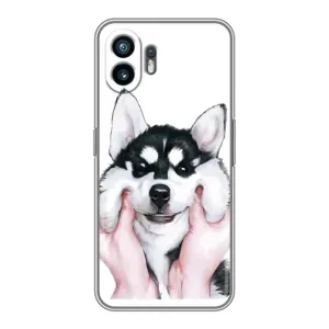 Бампер для Huawei Pura 70 с картинкой "Песики" (Собака Хаски)