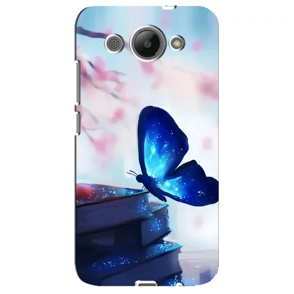 Чехол с рисунком «Бабочка синяя» для Huawei Y3 2017