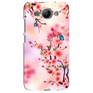 Чехол с принтом САКУРЫ на Huawei Y3 2017 (Бабочки на сакуре)