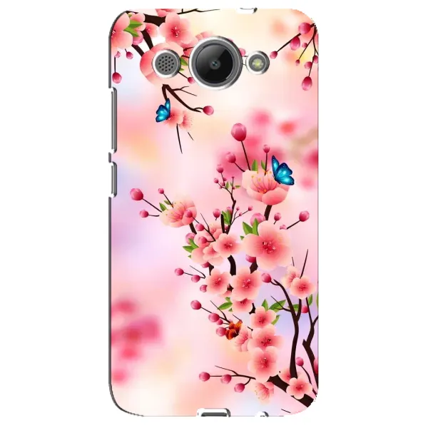 Чехол с рисунком «Бабочки на сакуре» для Huawei Y3 2017 Чехол с рисунком «Бабочки на сакуре» для Huawei Y3 2017