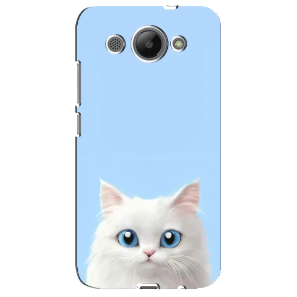 Чехол с рисунком «Белый кот» для Huawei Y3 2017 Чехол с рисунком «Белый кот» для Huawei Y3 2017