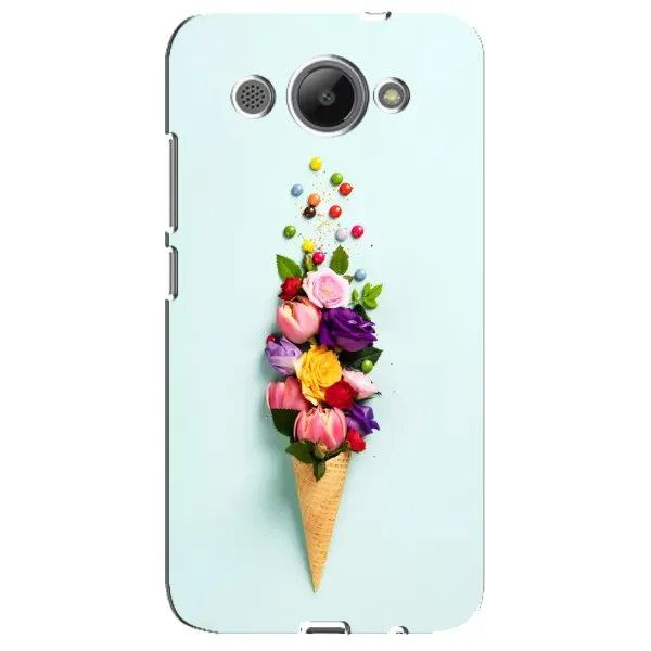 Чехол с рисунком «Цветок-мороженное» для Huawei Y3 2017 Чехол с рисунком «Цветок-мороженное» для Huawei Y3 2017
