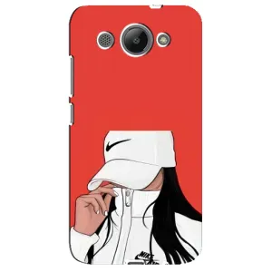 Силіконовый Чохол на Huawei Y3 2017 з картинкой Модных девушек (Дівчина Nike)