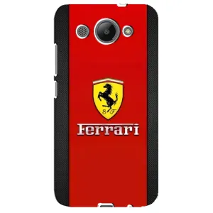 Силиконовый бампер с картинкой машины на Huawei Y3 2017 (Ferrari Logo)
