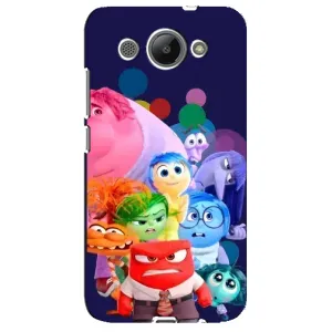 Чехол Головоломка для Huawei Y3 2017 - (AlphaPrint) (Герои головоломки)