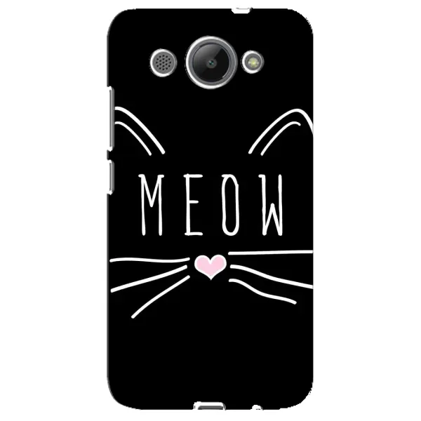 Чехол с рисунком «КОТИК MEOW» для Huawei Y3 2017 Чехол с рисунком «КОТИК MEOW» для Huawei Y3 2017