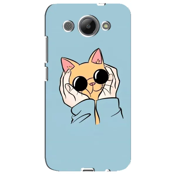 Чехол с рисунком «КОТИК в очках» для Huawei Y3 2017 Чехол с рисунком «КОТИК в очках» для Huawei Y3 2017
