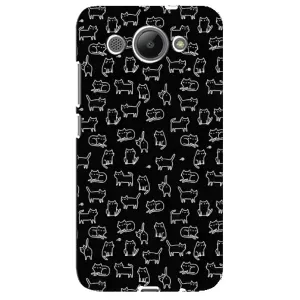 Чохол на тематику: Коти для Huawei Y3 2017 (Котики на чорному)