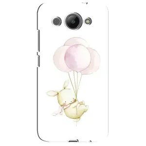 Силіконовий бампер з картинкою звірів для Huawei Y3 2017 (Кролик та кульки)