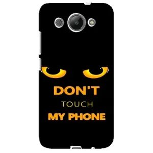 Чехол с Прикольным принтом на Huawei Y3 2017 (Не трогай мой телефон)