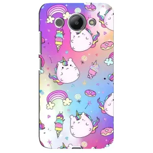 Чехол Unicorn на Huawei Y3 2017 (Радуга и Единорог)
