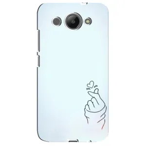 Чохол (Знак сердечка) для Huawei Y3 2017 (Сердечко на блакитному)