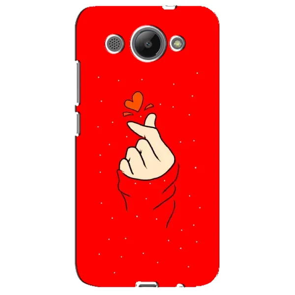 Чехол с рисунком «Сердце на красном» для Huawei Y3 2017
