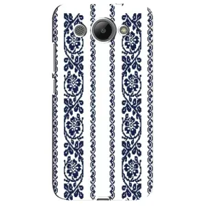Силіконовый Чохол на Huawei Y3 2017 з картинкой Вишиванки (Синя вишиванка)