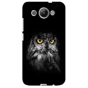 Чохли з принтом СОВИ для Huawei Y3 2017 (Сова на чорному)