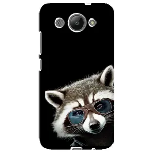 Силіконовий Чохол з Энотами  на Huawei Y3 2017 (Стильний Єнот)