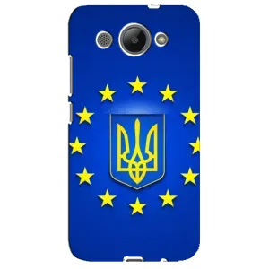 Чехол с Украинской символикой на Хуавей У3 (2017) (Украина это Европа)