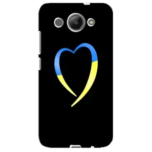 Силиконовый Чехол на Huawei Y3 2017 (Я-Украина) (Украинское сердце)