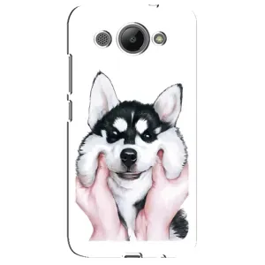 Бампер для Huawei Y3 2017 з картинкою "Песики" (Собака Хаскі)