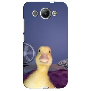 Бампер с принтом Мемы для Huawei Y3 2017 (Утка)