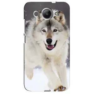 Чохол з Вовком на Huawei Y3 2017 (Вовк біжить по снігу)