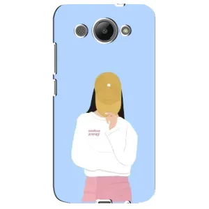 Силіконовый Чохол на Huawei Y3 2017 з картинкой Модных девушек (Жовта кепка)